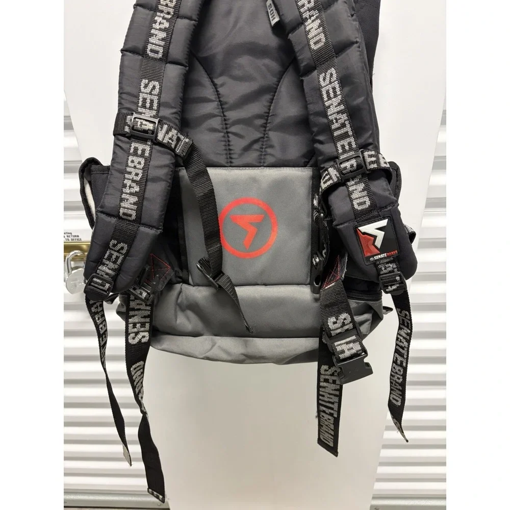 Senate Skate Brand Backpack Rollerblade Rare Vintage Cargo‎ AVENGER SS-105 Black